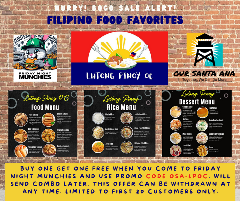 Lutong PInoy OC  BOGO Offer